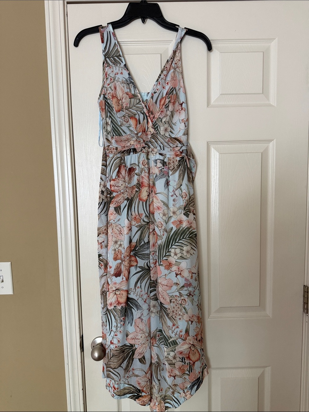 Floral Blue Tropical Dress